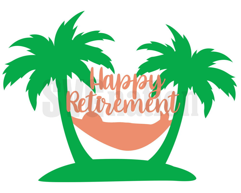 Happy Retirement Cake Topper SVG – SVG Nation