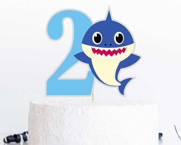 Baby Shark Cake Topper SVG (Ages 1-5 Available)