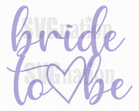 Bride to be Cake Topper SVG