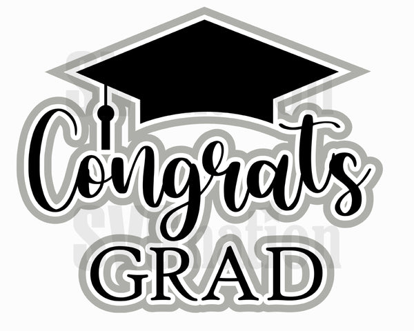 Congrats Grad Cake Topper SVG – SVG Nation