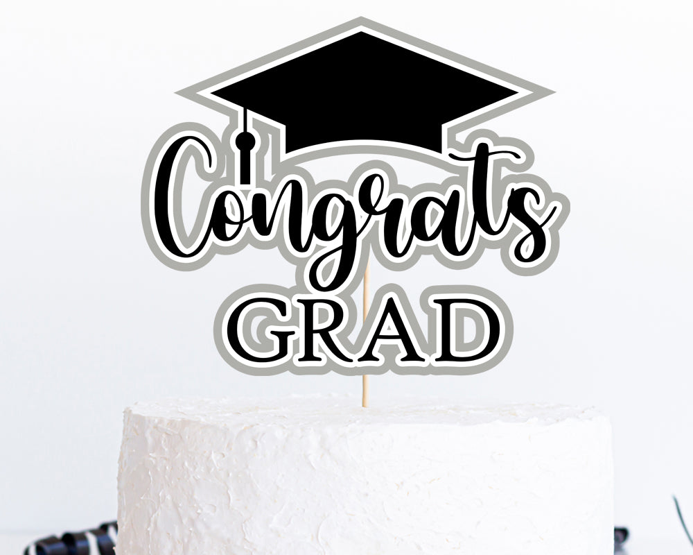 congrats-grad-cake-topper-svg-svg-nation for Congratulations Cake Topper Printable Free Congrats Grad Cake Topper SVG – SVG Nation for Congratulations Cake Topper Printable Free