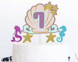 Mermaid Cake Topper SVG (Ages 1-10 Available)