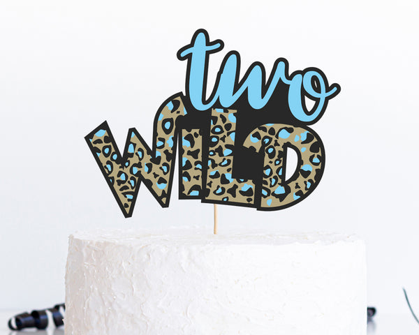 Two Wild Cake & Cupcake Topper SVG